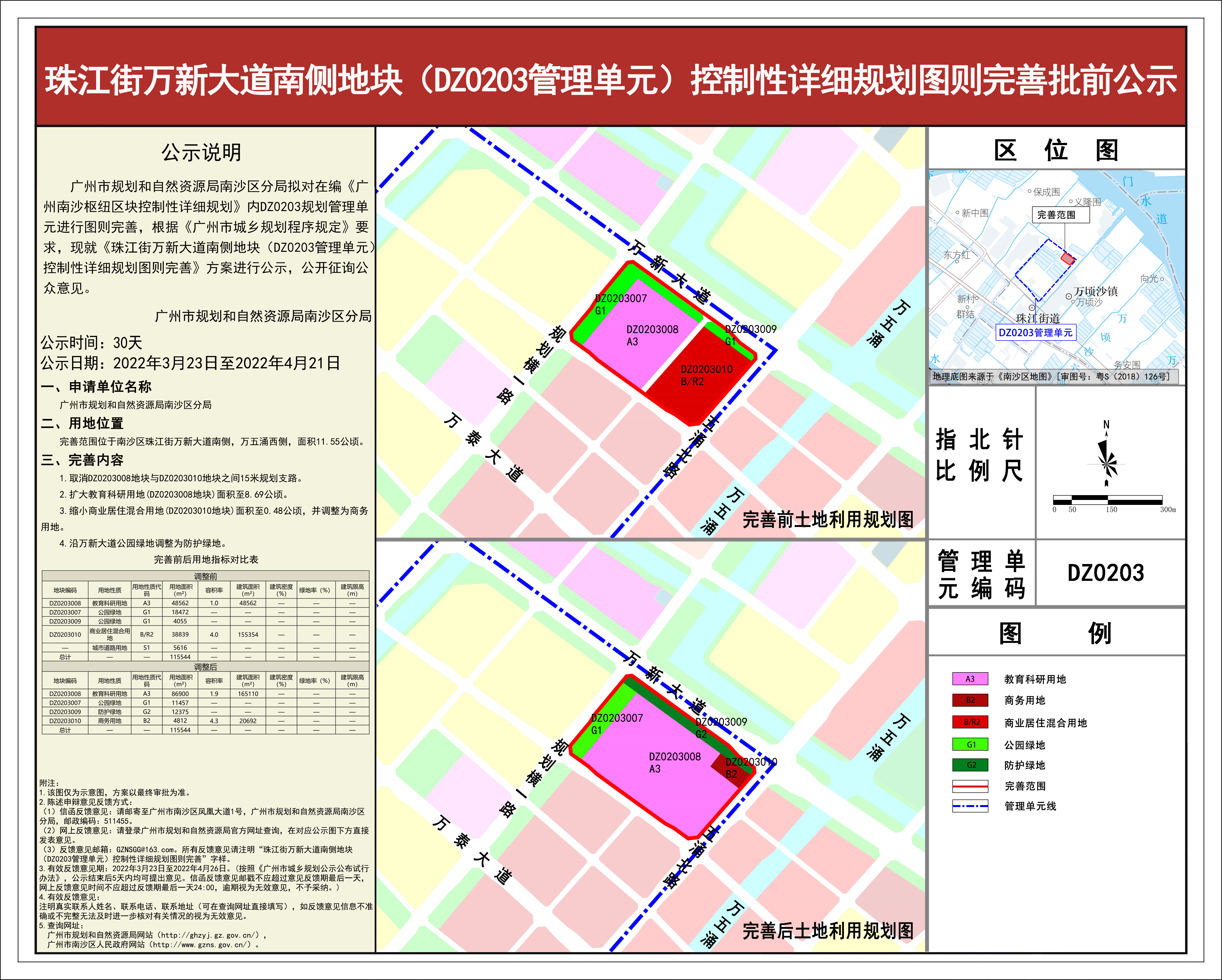 珠江街万新大道南侧地块（DZ0203管理单元）控制性详细规划图则完善批前公示(2).jpg