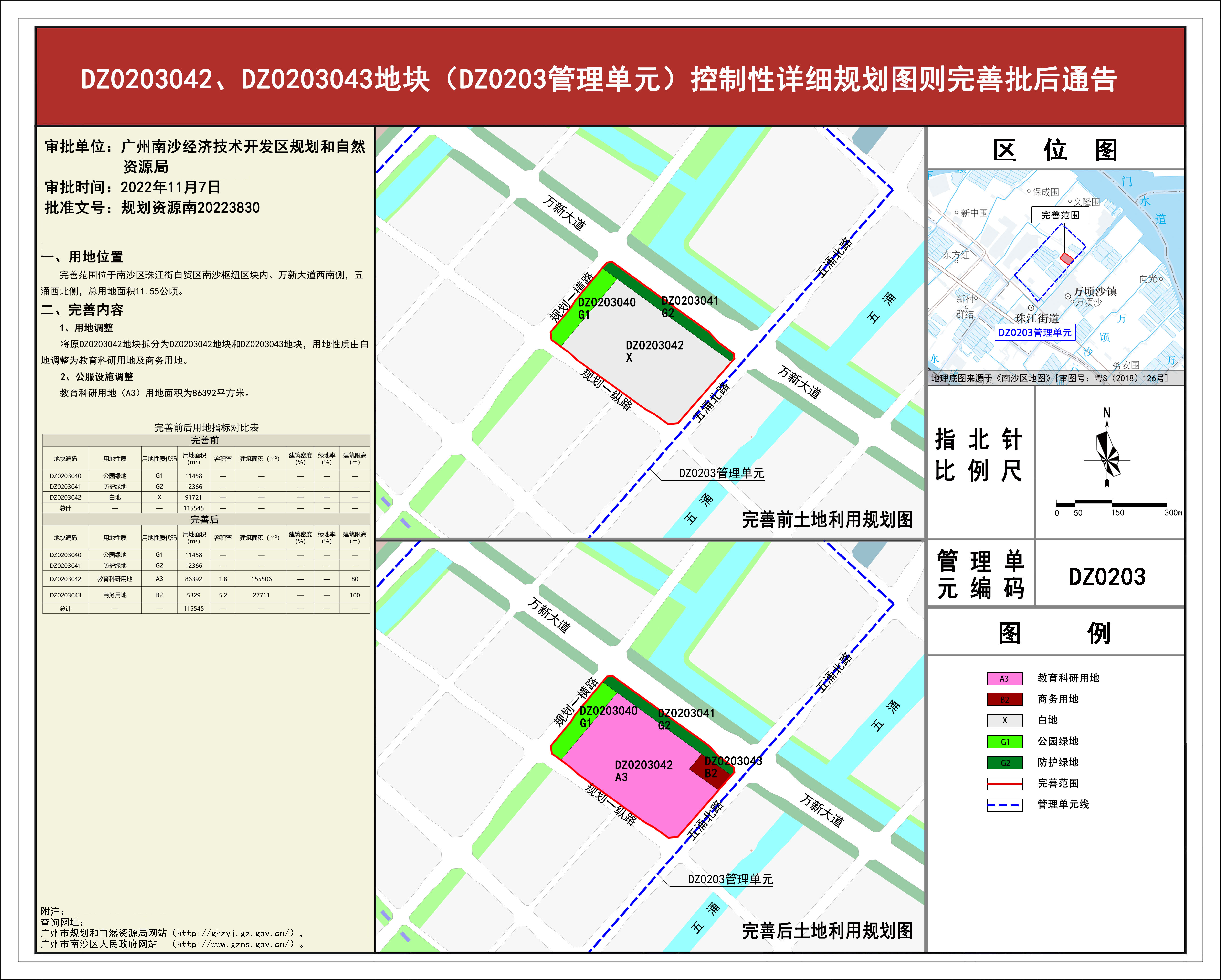 《DZ0203042、DZ0203043地块（DZ0203管理单元）控制性详细规划图则完善方案》批后通告）》.jpg